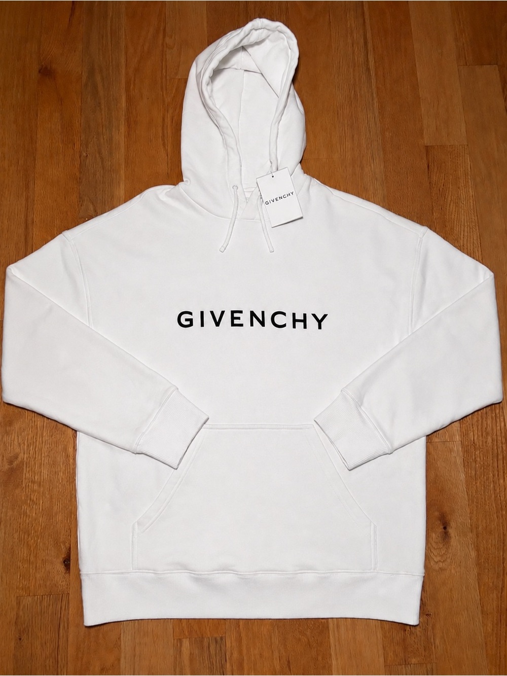Givenchy White Black Logo Hoodie, Brand New 🔥